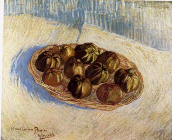 Vincent Van Gogh : Basket with Apples (Dedicated to Lucien Pissarro)